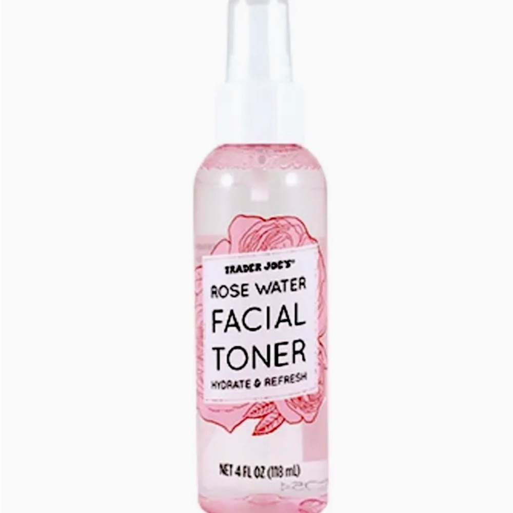 Trader Joe's Rose Water Facial Toner Hydrate & Refresh Spray, 4 oz. NEW RARE